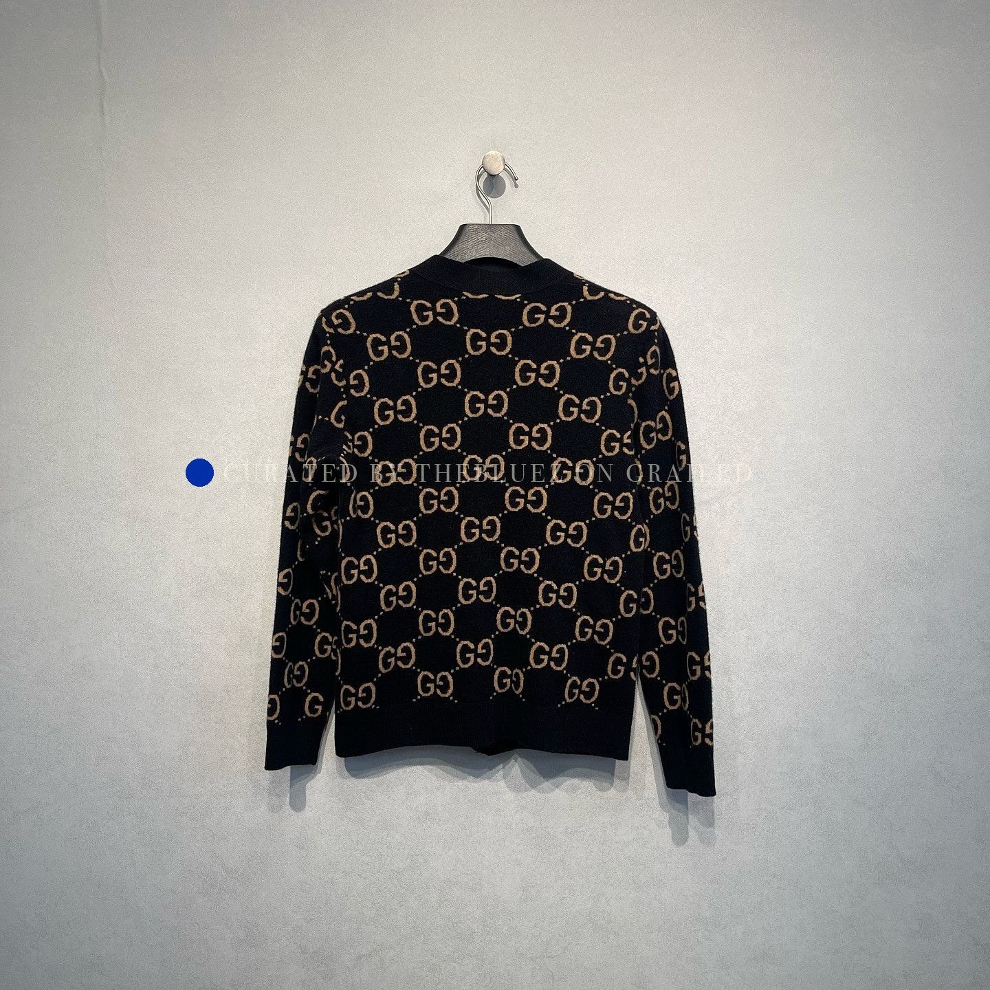 Gucci Black GG Logo Knit Cardigan Size US M / EU 48-50 / 2 - 2 Thumbnail