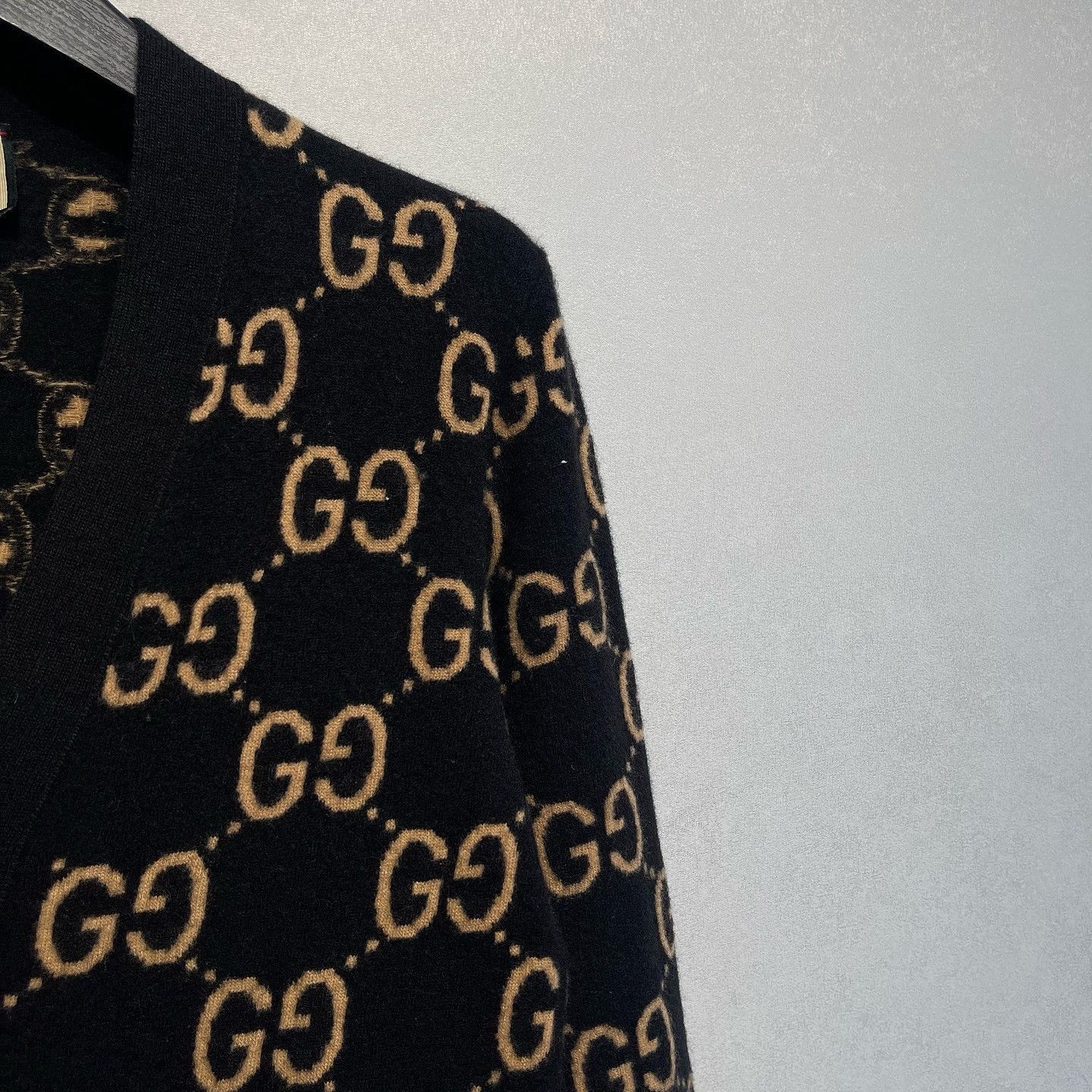 Gucci Black GG Logo Knit Cardigan Size US M / EU 48-50 / 2 - 5 Thumbnail