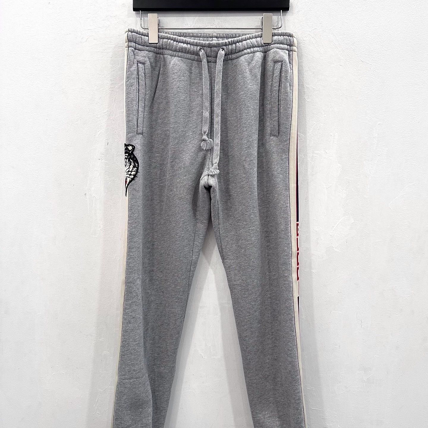 Gucci Gray Tiger Embroidery Sweatpants, Size 28 Size US 28 / EU 44 - 7 Thumbnail