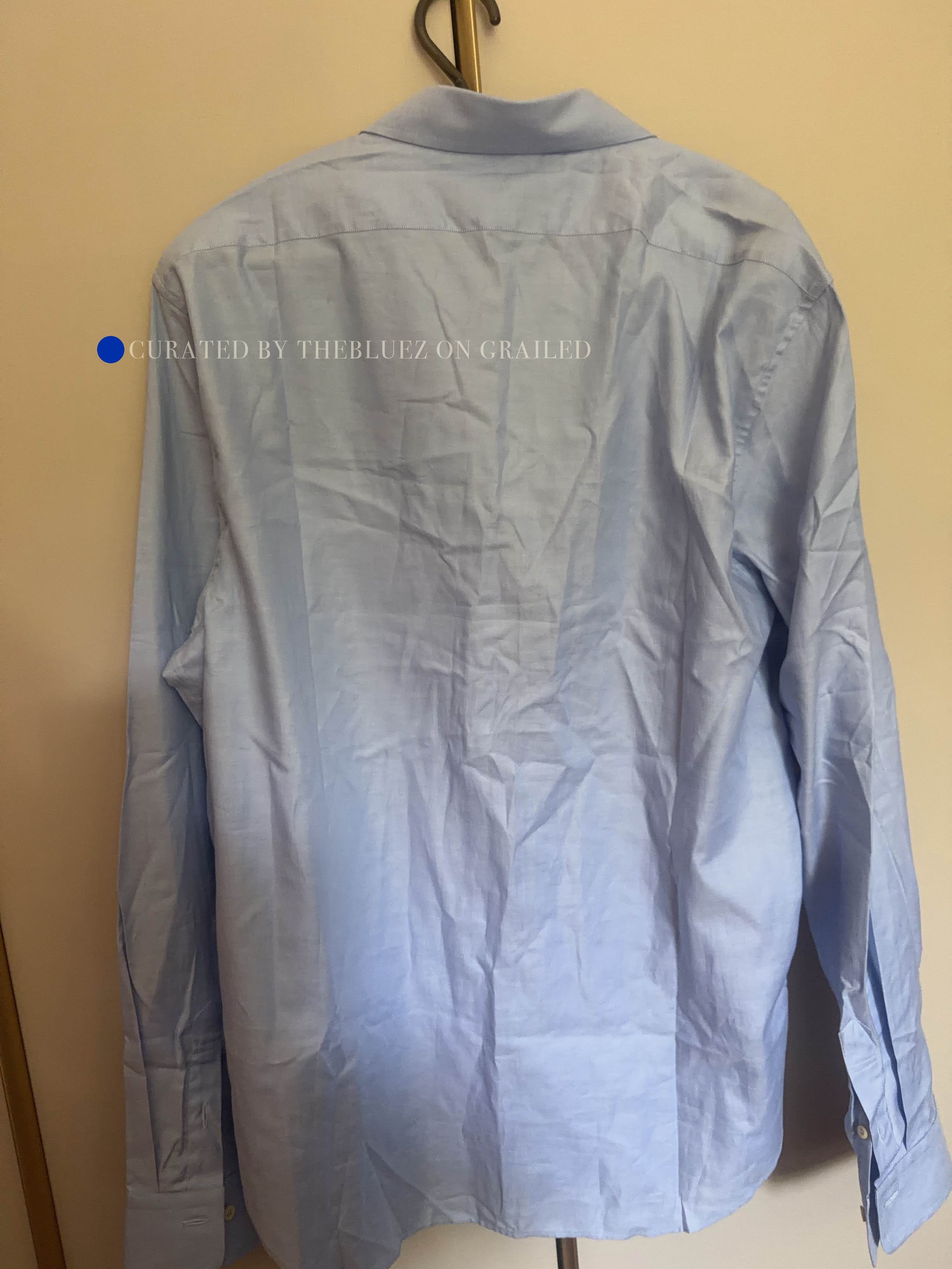 Gucci Embroidered Bee Oxford Shirt in Blue Size US XS / EU 42 / 0 - 2 Thumbnail