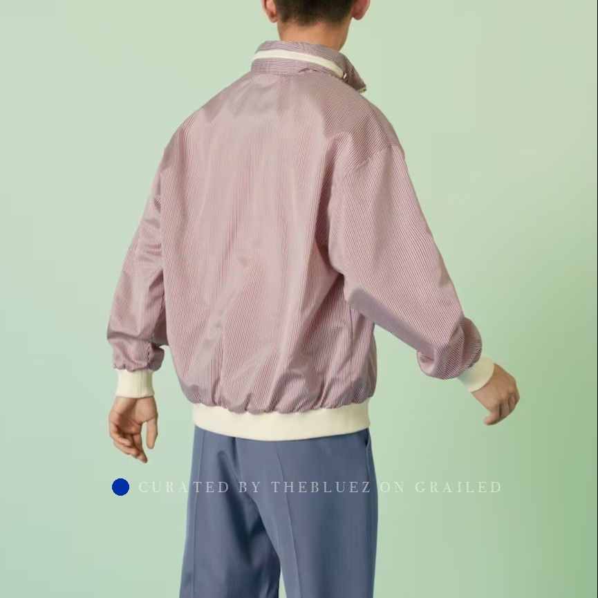 Gucci Striped Logo Zip-up Jacket in Pink Size US S / EU 44-46 / 1 - 7 Thumbnail