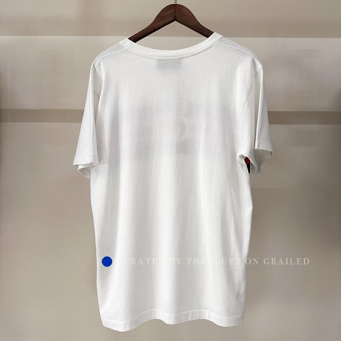 Gucci Logo Stripe T-Shirt in White, Size M Size US M / EU 48-50 / 2 - 2 Thumbnail