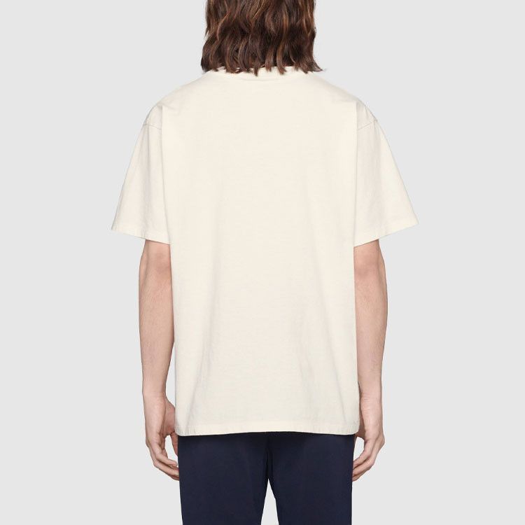 Gucci Logo Stripe T-Shirt in White, Size M Size US M / EU 48-50 / 2 - 10 Thumbnail