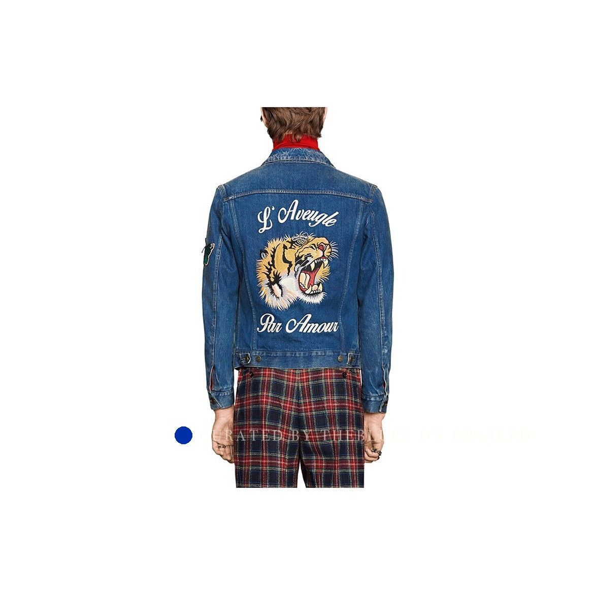 Gucci Blue Tiger Embroidery Denim Jacket Size US M / EU 48-50 / 2 - 9 Thumbnail