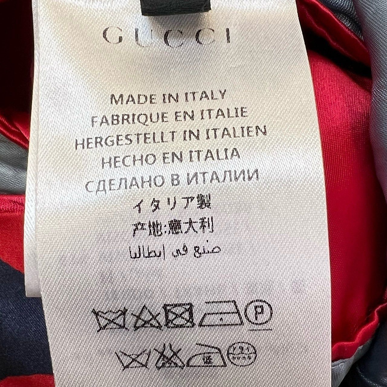 Gucci Star Print Satin Bomber Jacket in Blue Size US S / EU 44-46 / 1 - 5 Thumbnail