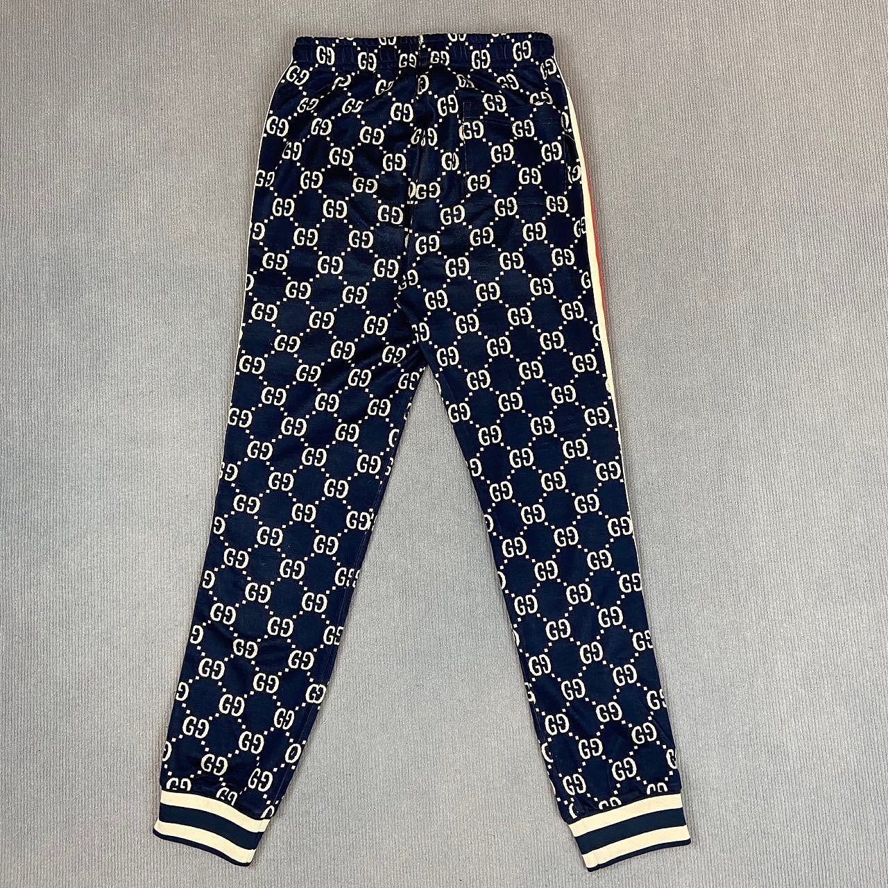 Gucci Blue GG Monogram Sweatpants in Size 28 Size US 28 / EU 44 - 2 Thumbnail