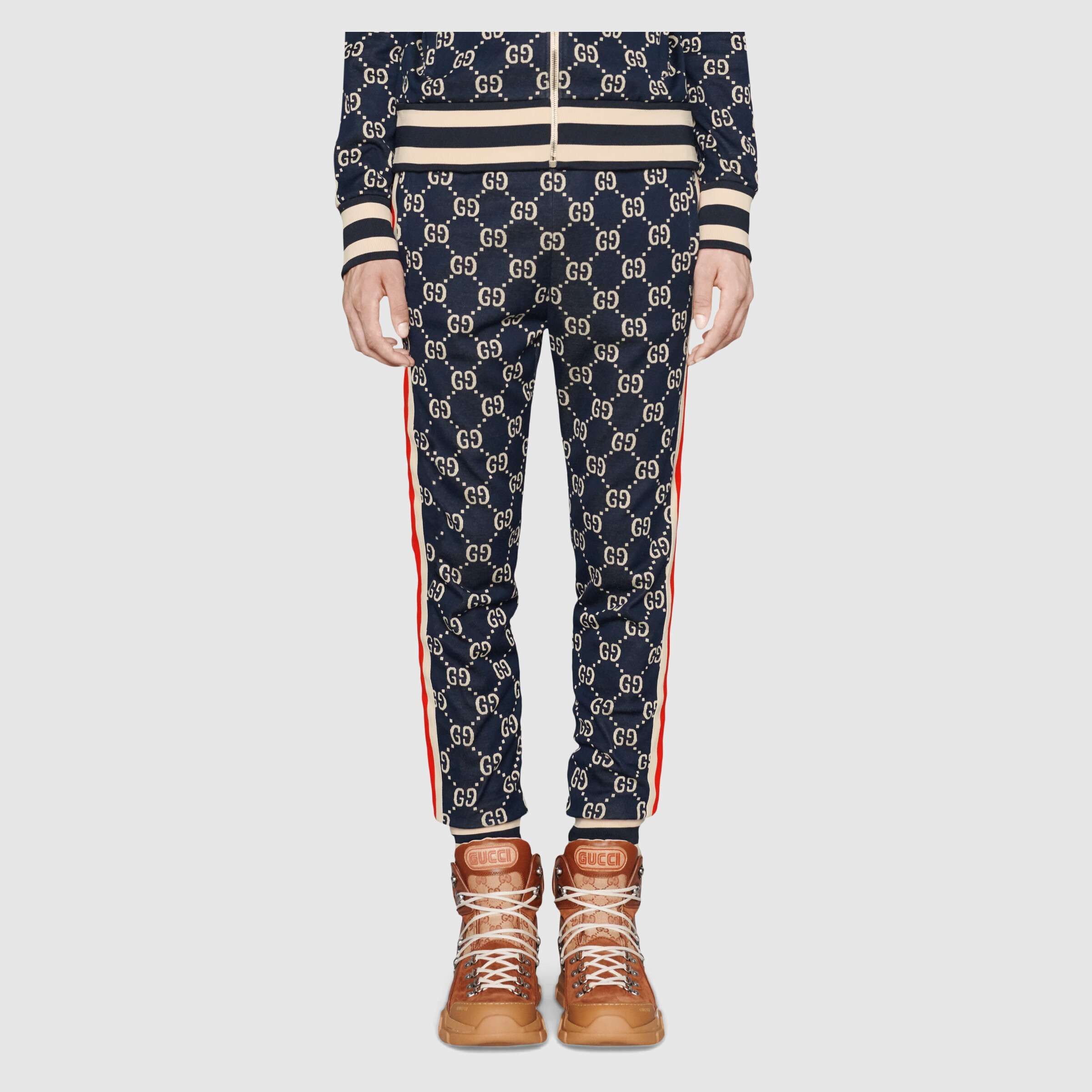 Gucci Blue GG Monogram Sweatpants in Size 28 Size US 28 / EU 44 - 9 Thumbnail