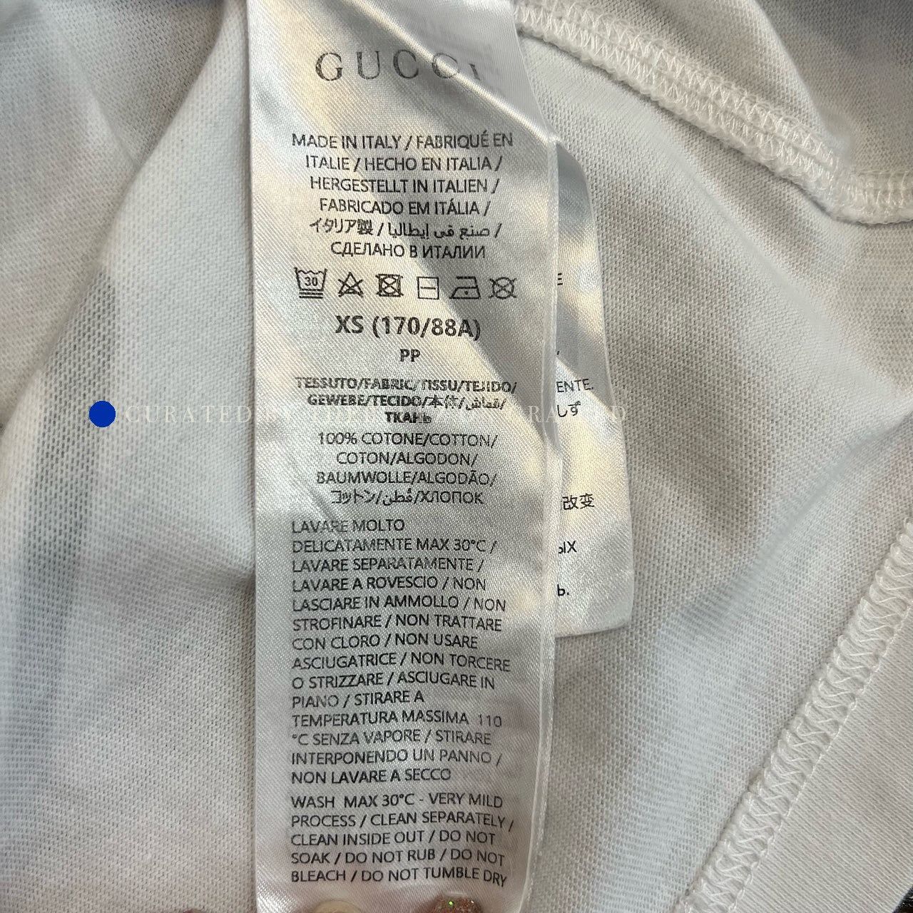 Gucci Multi Logo Print White Tee in Size XS Size US XS / EU 42 / 0 - 4 Thumbnail