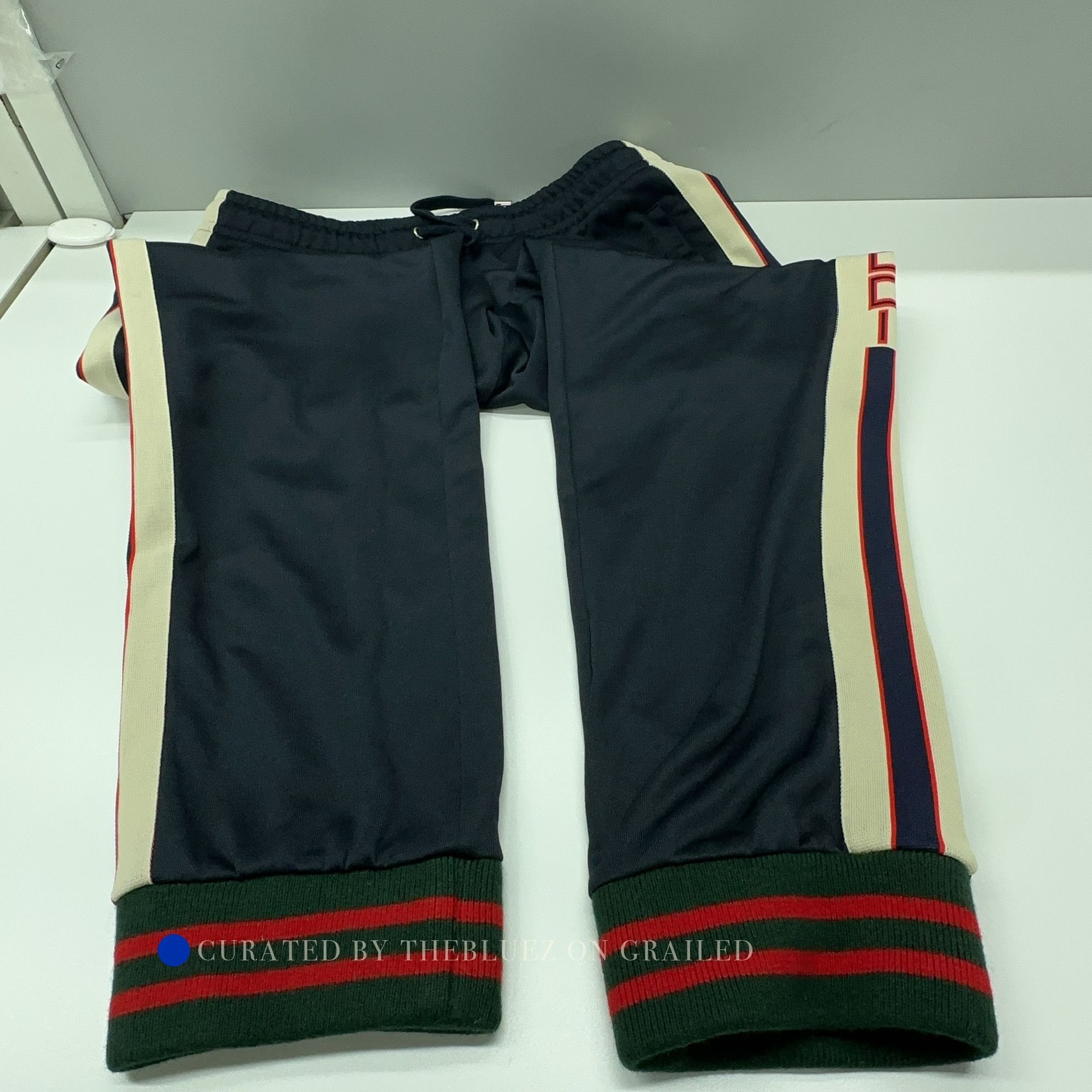 Gucci Side Stripe Joggers in Blue Size US 30 / EU 46 - 8 Thumbnail