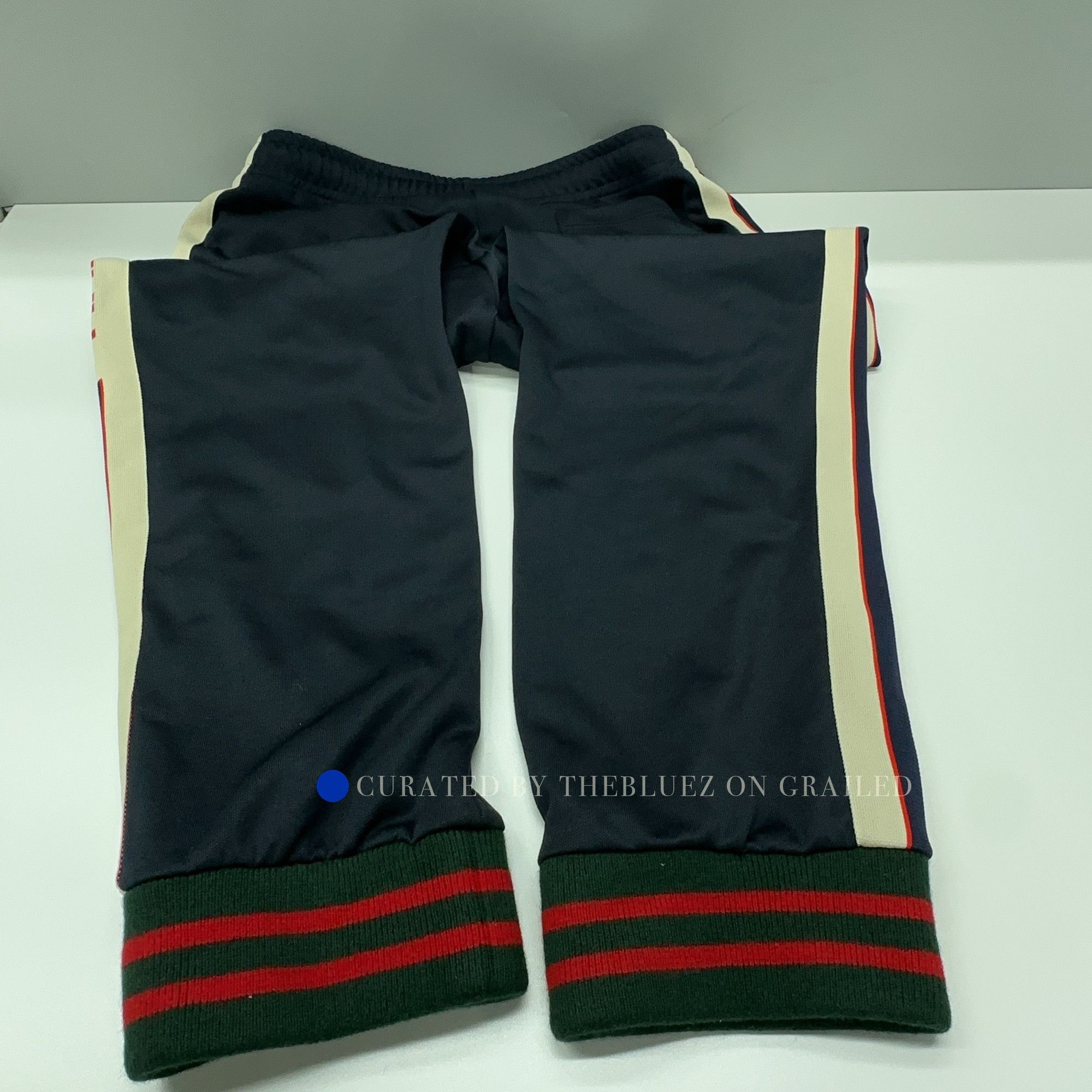 Gucci Side Stripe Joggers in Blue Size US 30 / EU 46 - 11 Thumbnail