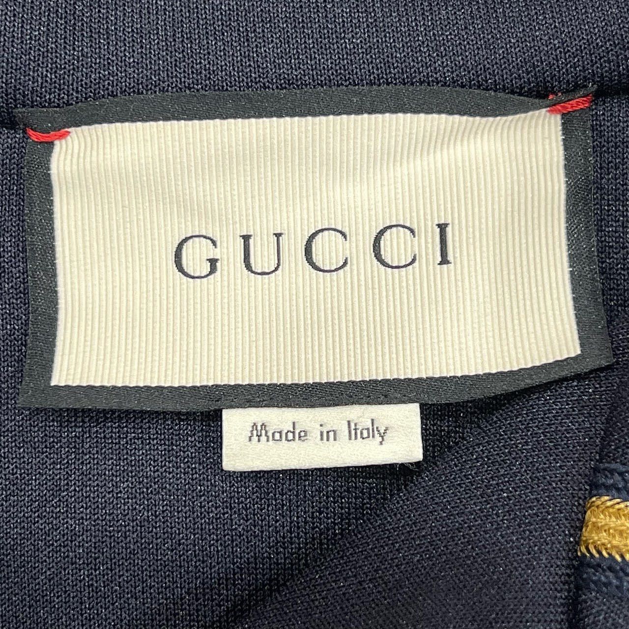 Gucci Blue Track Jacket with Snake Embroidery Size US M / EU 48-50 / 2 - 3 Thumbnail