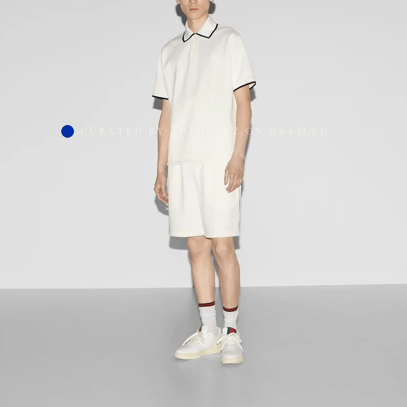 Gucci Classic Embroidered Polo Shirt in White Size US M / EU 48-50 / 2 - 9 Thumbnail