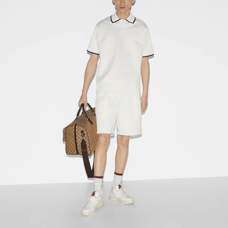 Gucci Classic Embroidered Polo Shirt in White Size US M / EU 48-50 / 2 - 8 Thumbnail