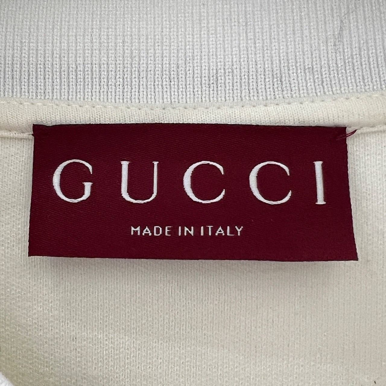 Gucci Classic Embroidered Polo Shirt in White Size US M / EU 48-50 / 2 - 3 Thumbnail