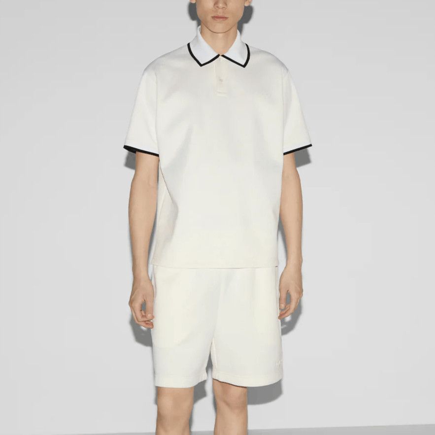 Gucci Classic Embroidered Polo Shirt in White Size US M / EU 48-50 / 2 - 6 Thumbnail