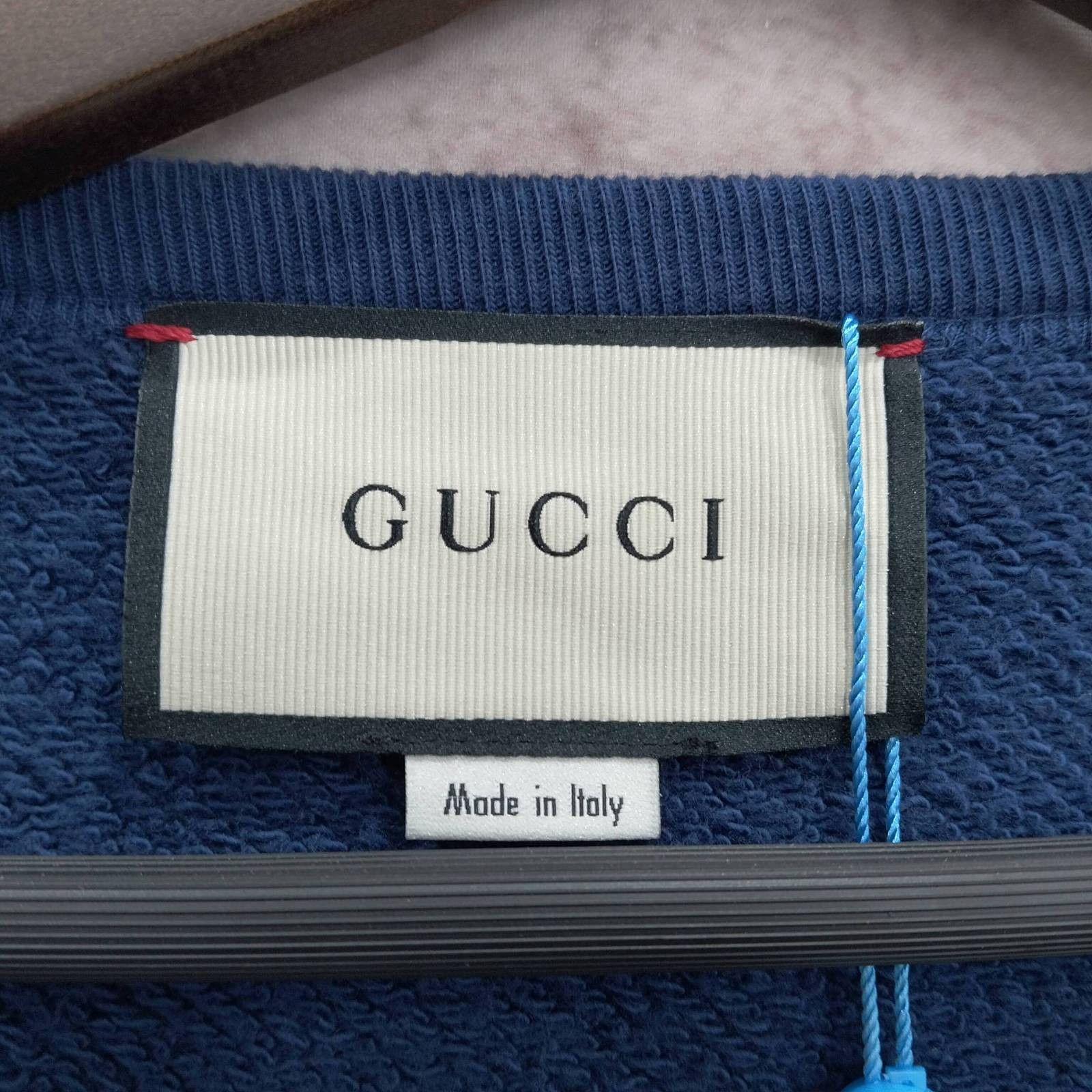 Gucci Stylish Pig Logo Sweatshirt in Blue Size US L / EU 52-54 / 3 - 3 Thumbnail