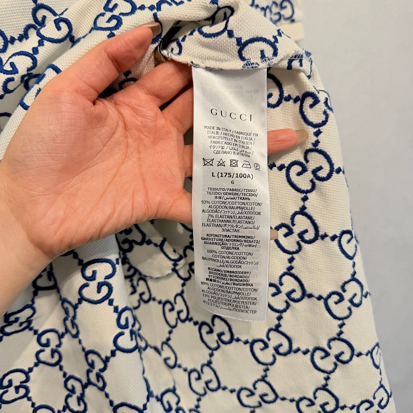 Gucci Classic Logo Polo in Minimalist White Size US L / EU 52-54 / 3 - 4 Thumbnail