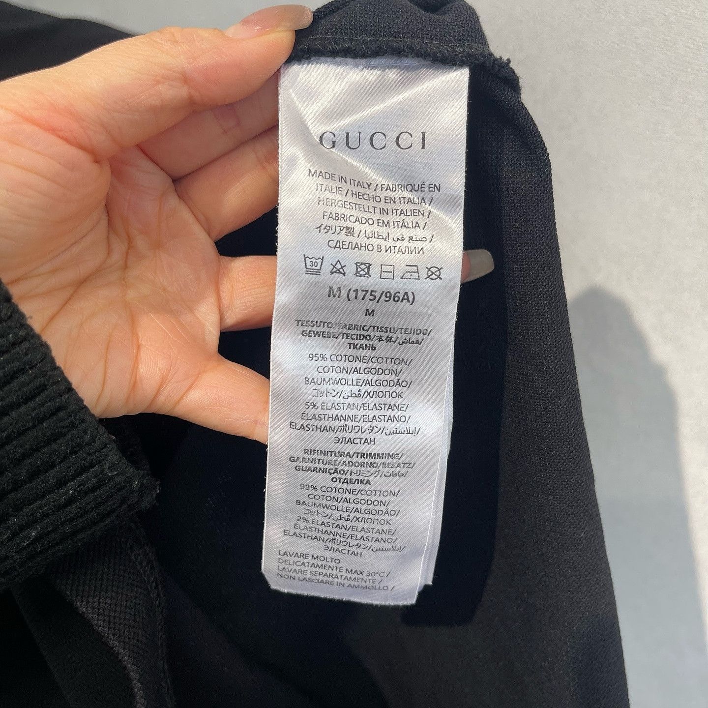 Gucci Classic Black Polo with Embroidery Size US M / EU 48-50 / 2 - 4 Thumbnail