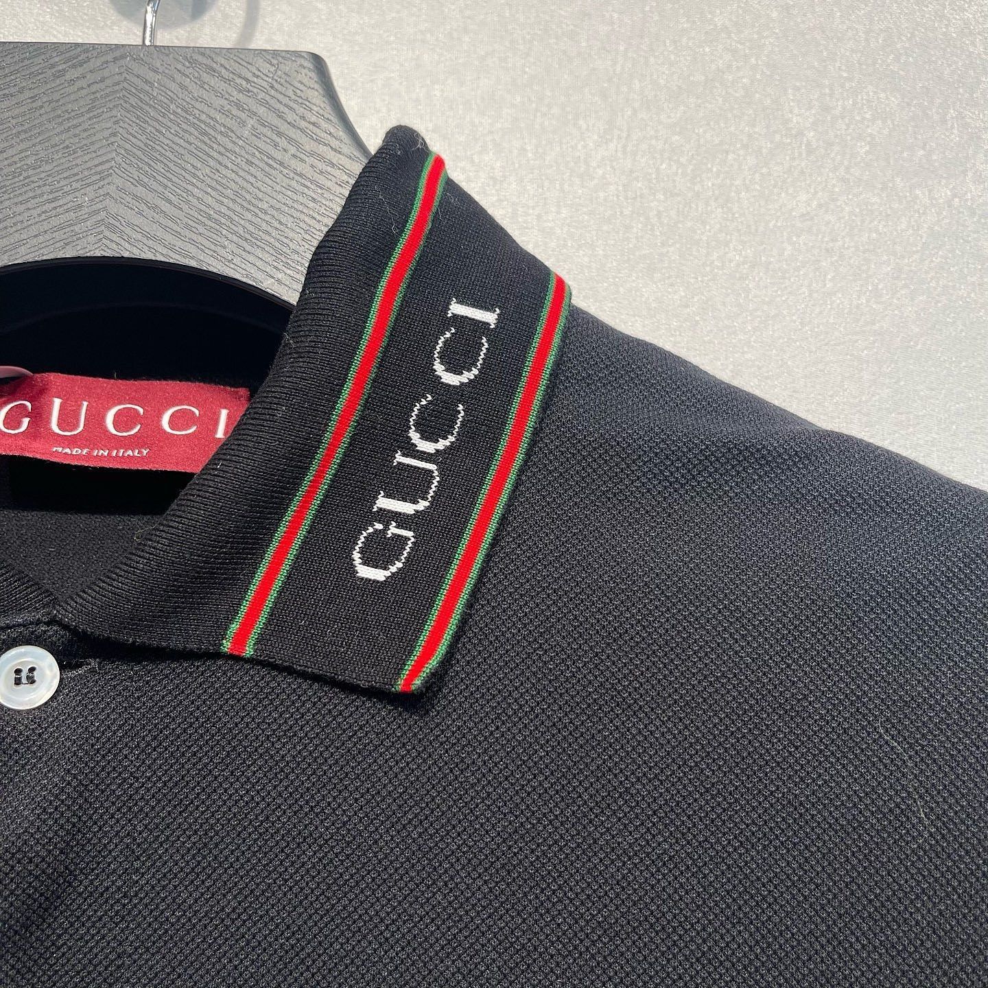 Gucci Classic Black Polo with Embroidery Size US M / EU 48-50 / 2 - 6 Thumbnail