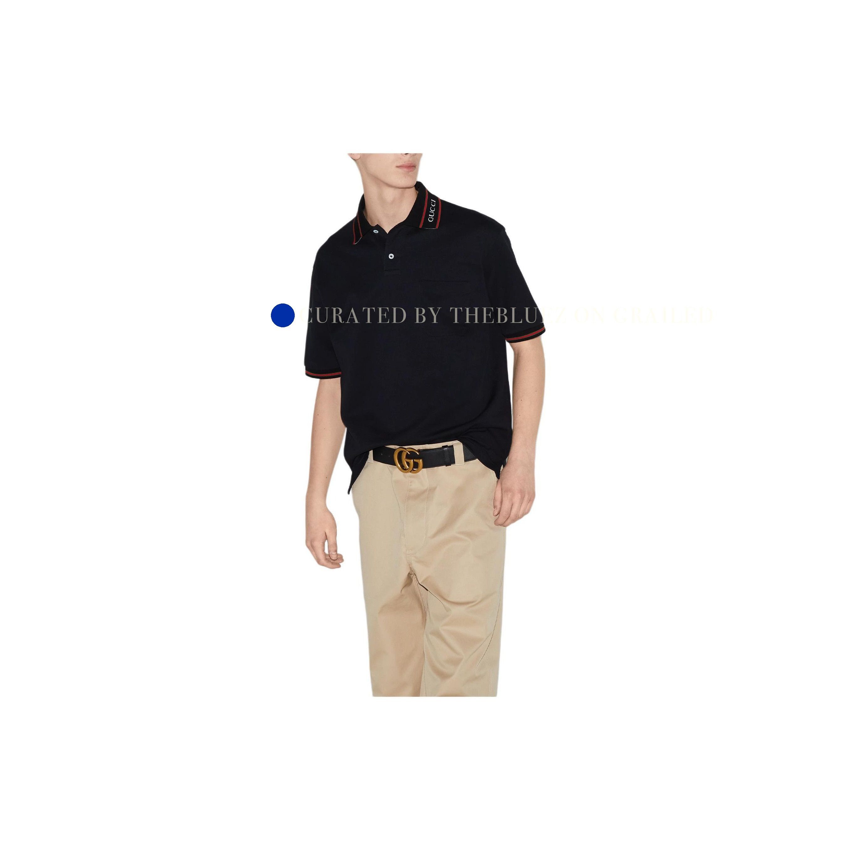 Gucci Classic Black Polo with Embroidery Size US M / EU 48-50 / 2 - 10 Thumbnail