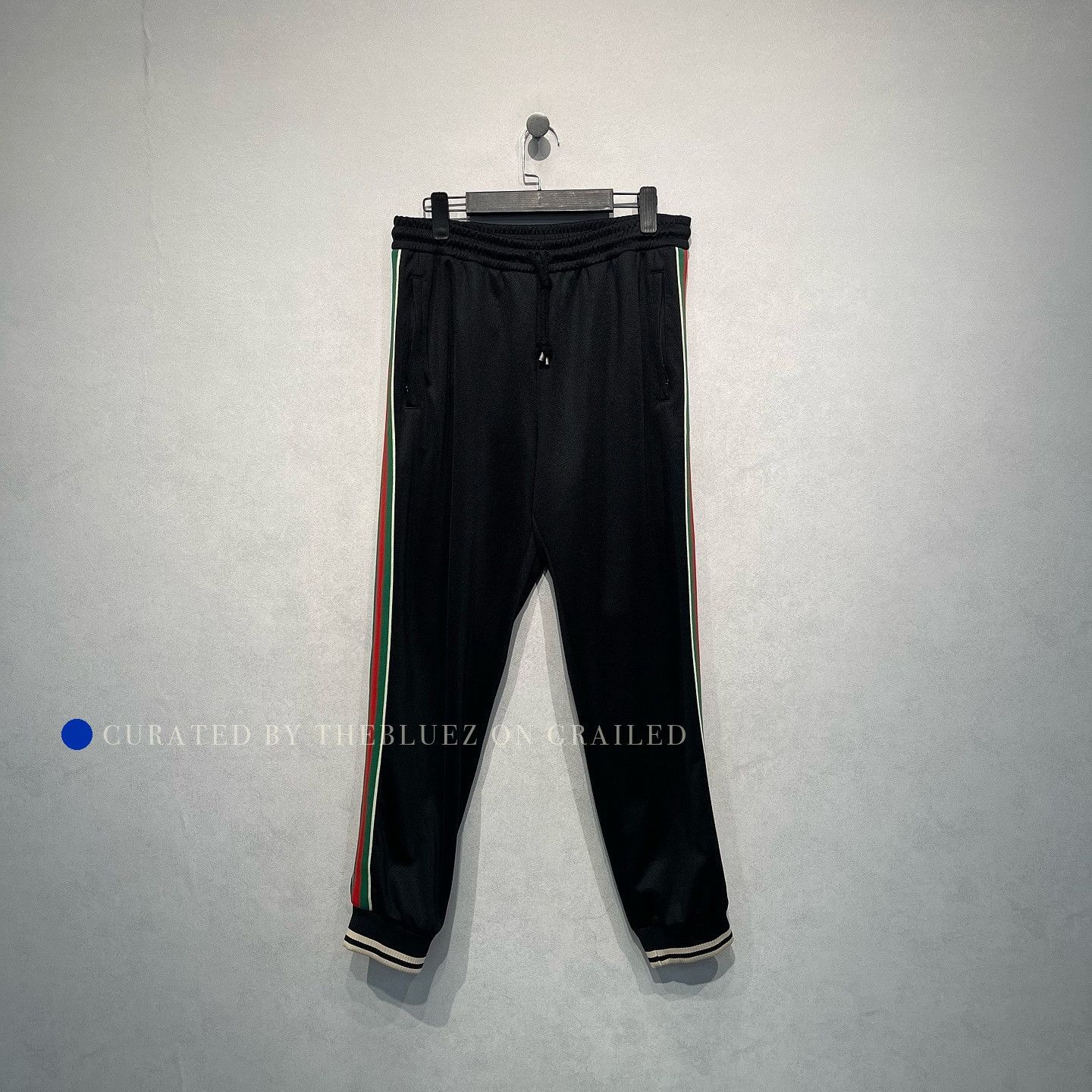 Gucci Black Web Stripe Track Pants Size US 34 / EU 50 - 7 Thumbnail