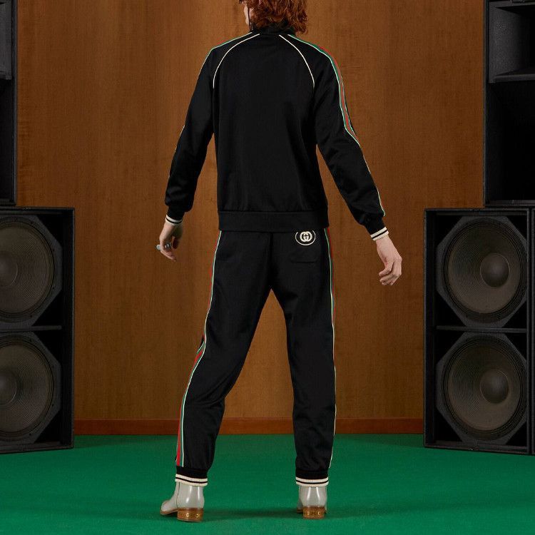 Gucci Black Web Stripe Track Pants Size US 34 / EU 50 - 9 Thumbnail