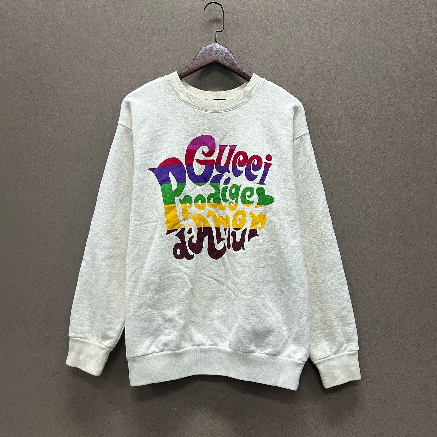 Gucci Rainbow Logo Sweatshirt in White Size US S / EU 44-46 / 1 - 6 Thumbnail