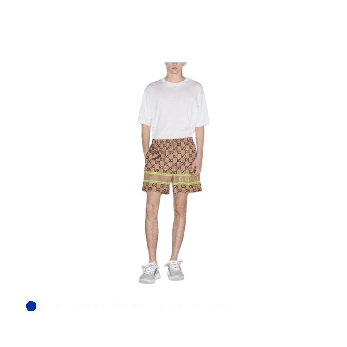 Gucci GG Logo Print Brown Shorts Size 30 Size US 30 / EU 46 - 6 Thumbnail