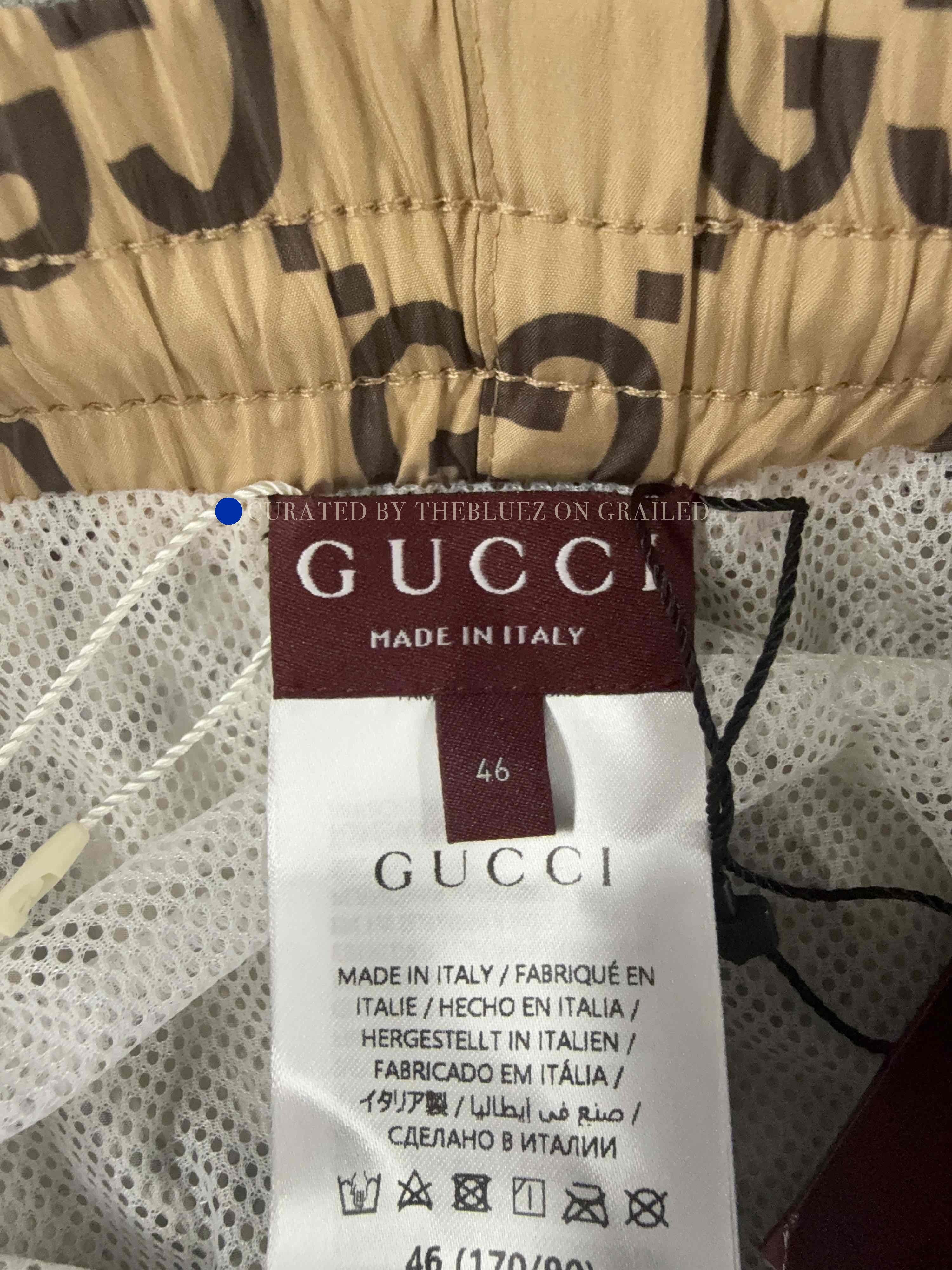 Gucci GG Logo Print Brown Shorts Size 30 Size US 30 / EU 46 - 3 Thumbnail