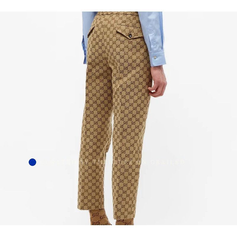 Gucci Beige GG Canvas Casual Pants Size 28 Size US 28 / EU 44 - 12 Thumbnail