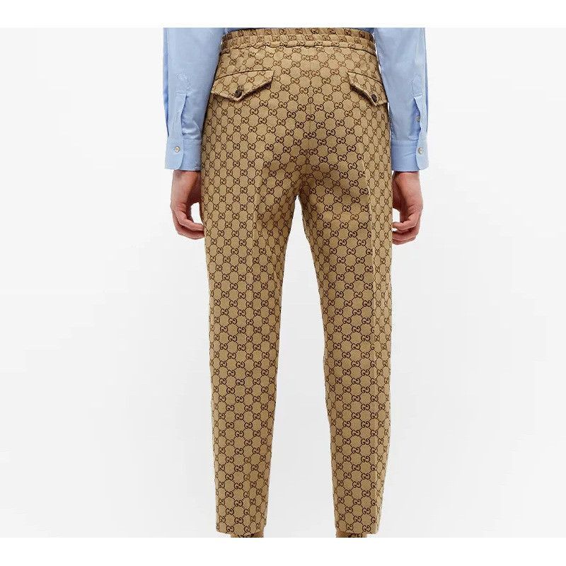 Gucci Beige GG Canvas Casual Pants Size 28 Size US 28 / EU 44 - 11 Thumbnail
