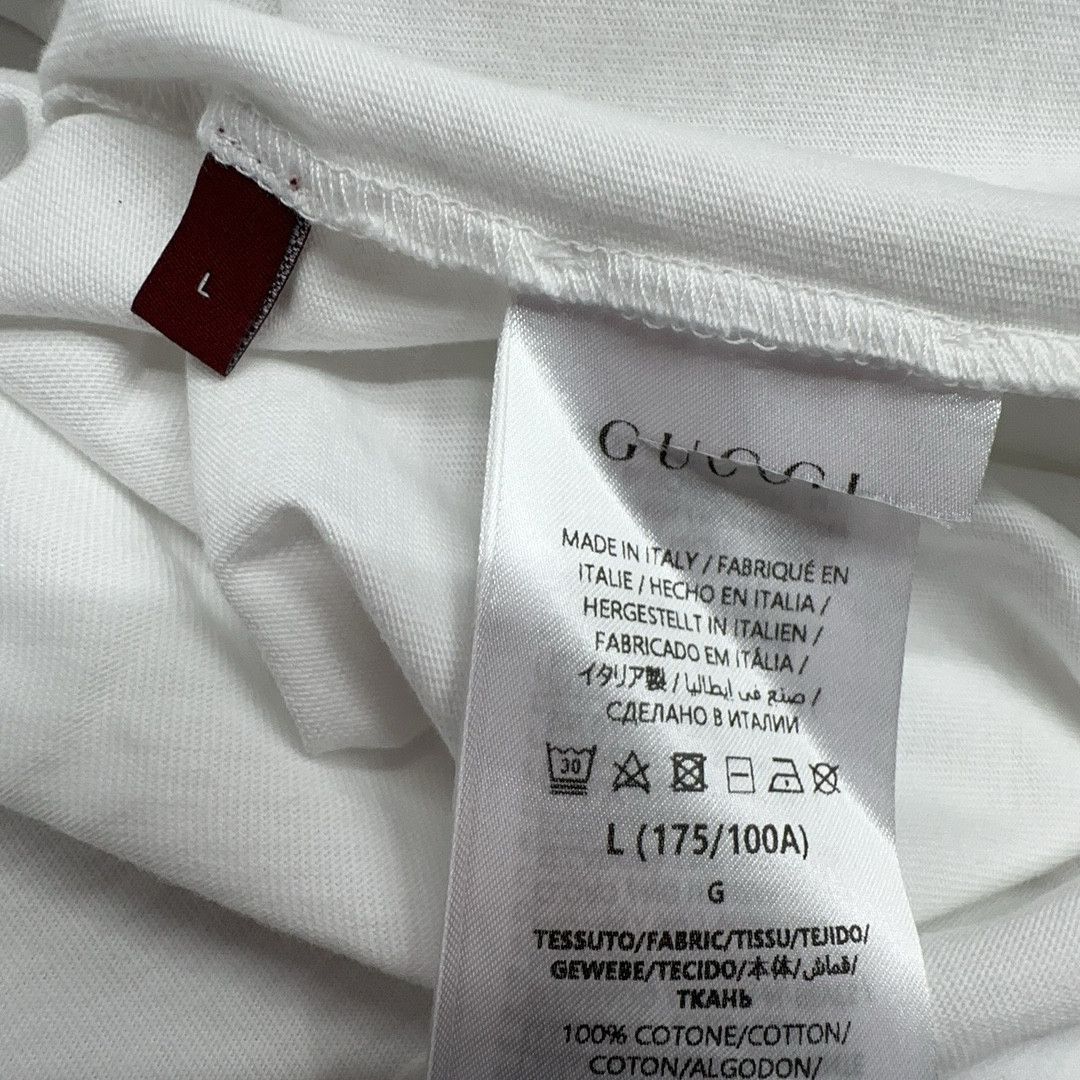 Gucci Classic Logo T-Shirt in White Size US L / EU 52-54 / 3 - 5 Thumbnail