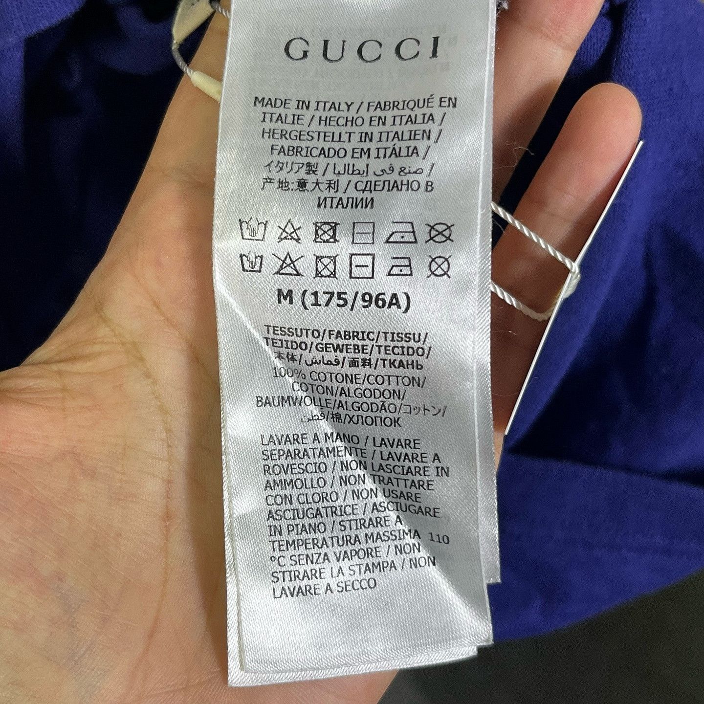 Gucci Unique Graphic Blue T-Shirt Size M Size US M / EU 48-50 / 2 - 4 Thumbnail