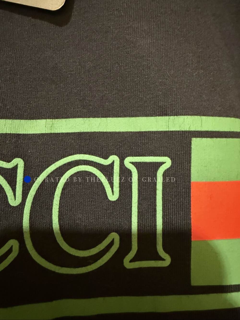 Gucci Logo Print T-Shirt in Blue Size US S / EU 44-46 / 1 - 7 Thumbnail