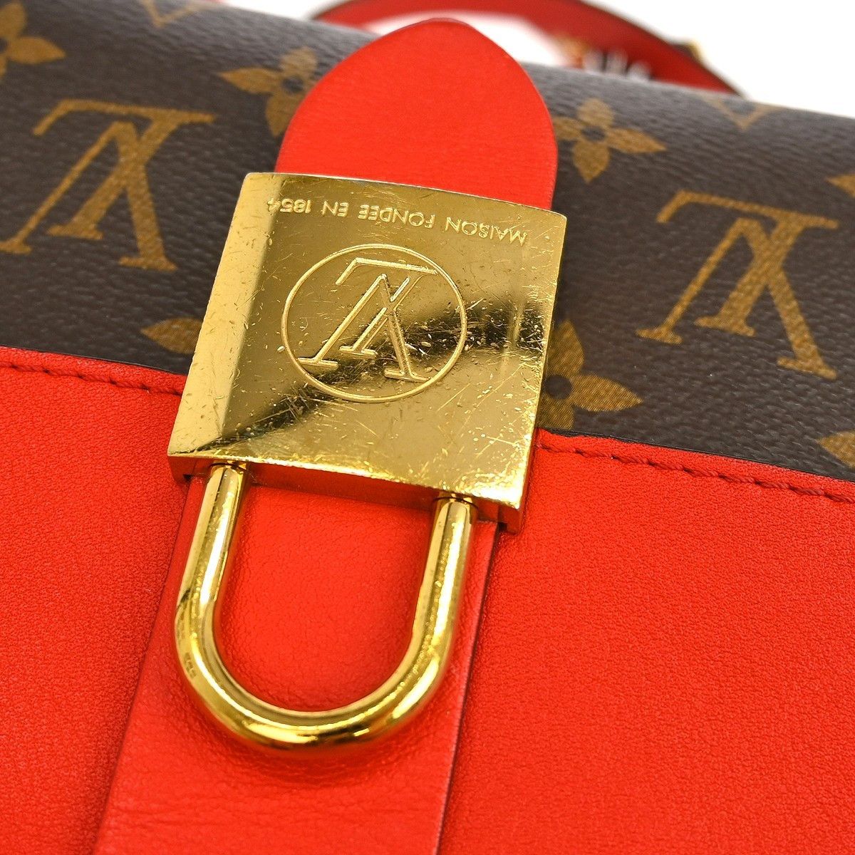 Louis Vuitton Louis Vuitton Locky Handbag Monogram Canvas with Leather Size ONE SIZE - 12 Thumbnail