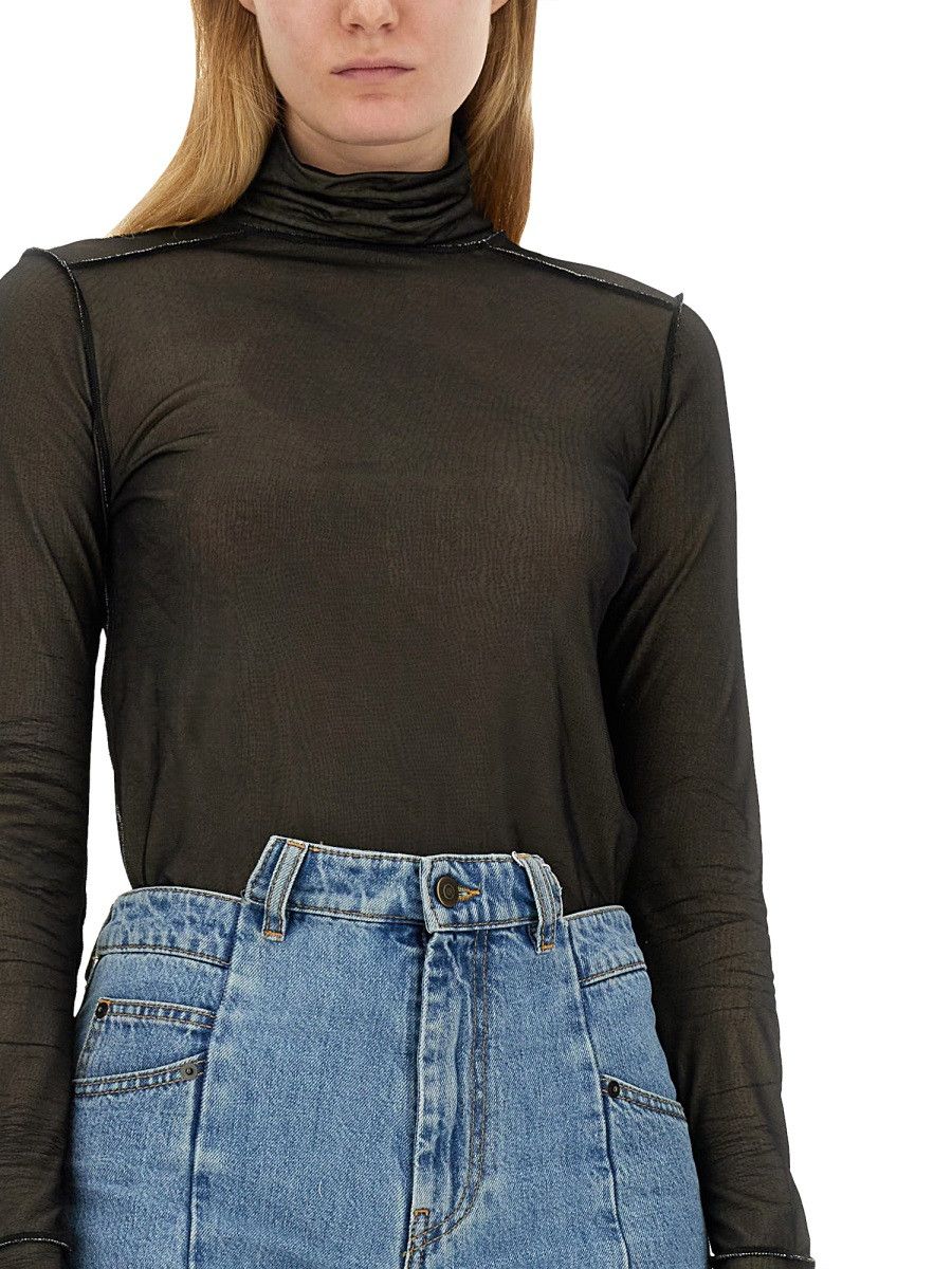Maison Margiela MAISON MARGIELA TURTLENECK BODYSUIT - BLACK (IT 42) Size M / US 6-8 / IT 42-44 - 4 Thumbnail