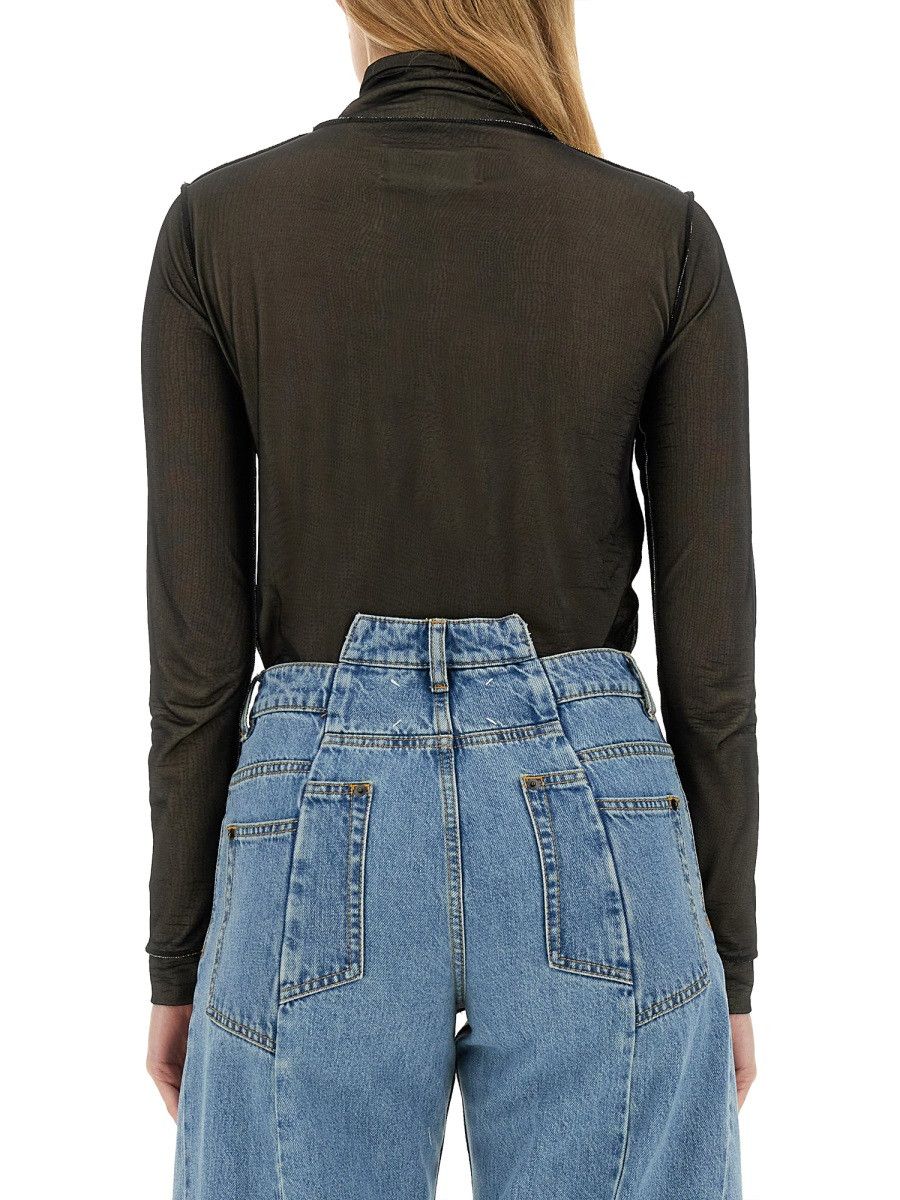 Maison Margiela MAISON MARGIELA TURTLENECK BODYSUIT - BLACK (IT 42) Size M / US 6-8 / IT 42-44 - 3 Thumbnail