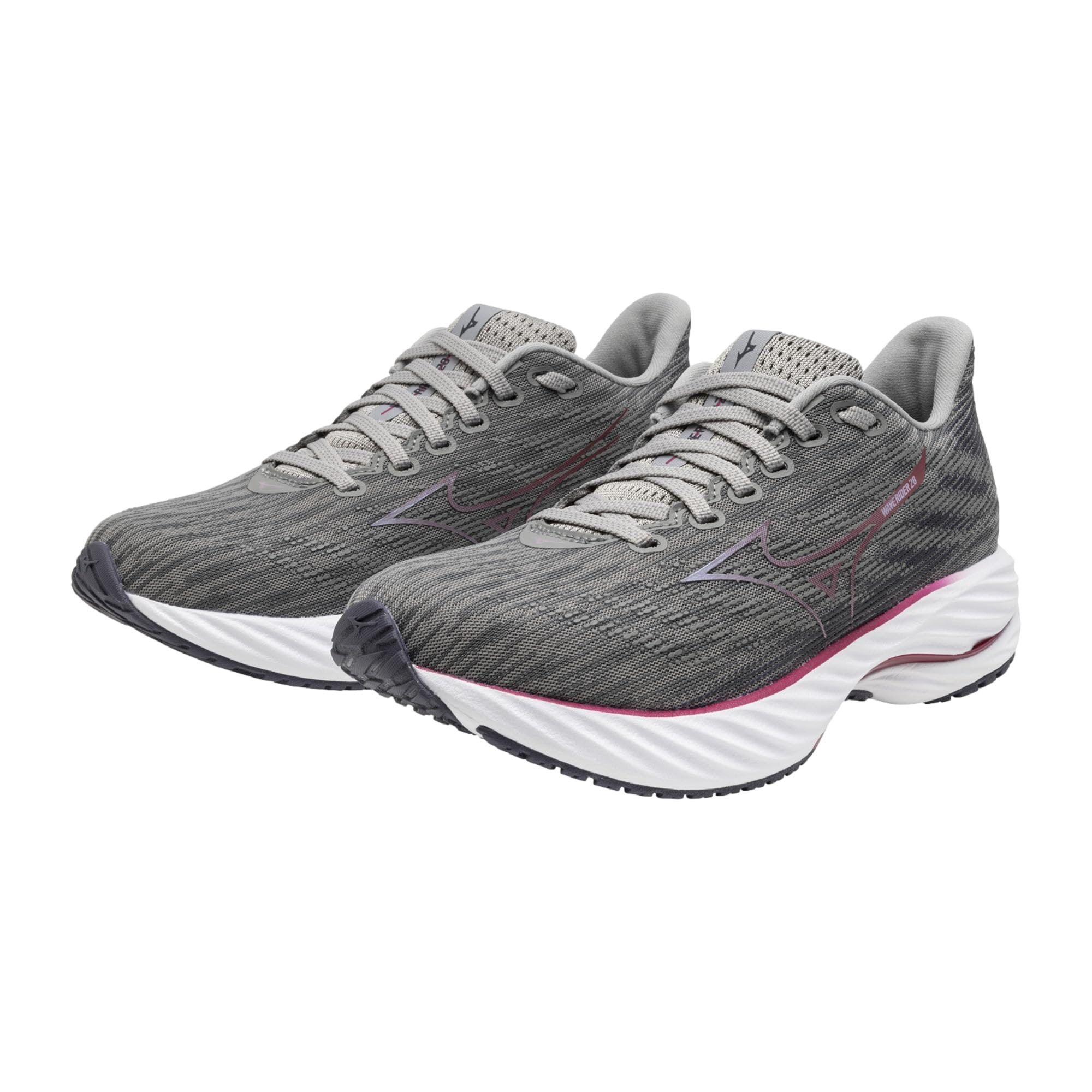 Mizuno Wave Rider 28 Ultimate Grey / Cosmo Chrome J1GD240324 Size US 8 / IT 38 - 2 Thumbnail