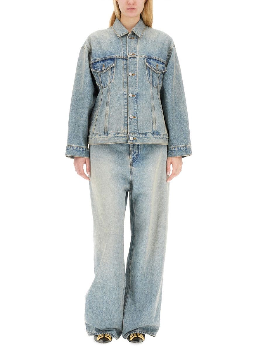Balenciaga BALENCIAGA HOURGLASS JACKET - DENIM (FR 38) Size S / US 4 / IT 40 - 2 Thumbnail