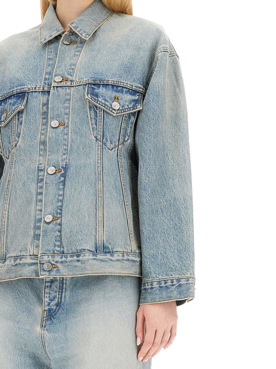 Balenciaga BALENCIAGA HOURGLASS JACKET - DENIM (FR 38) Size S / US 4 / IT 40 - 4 Thumbnail