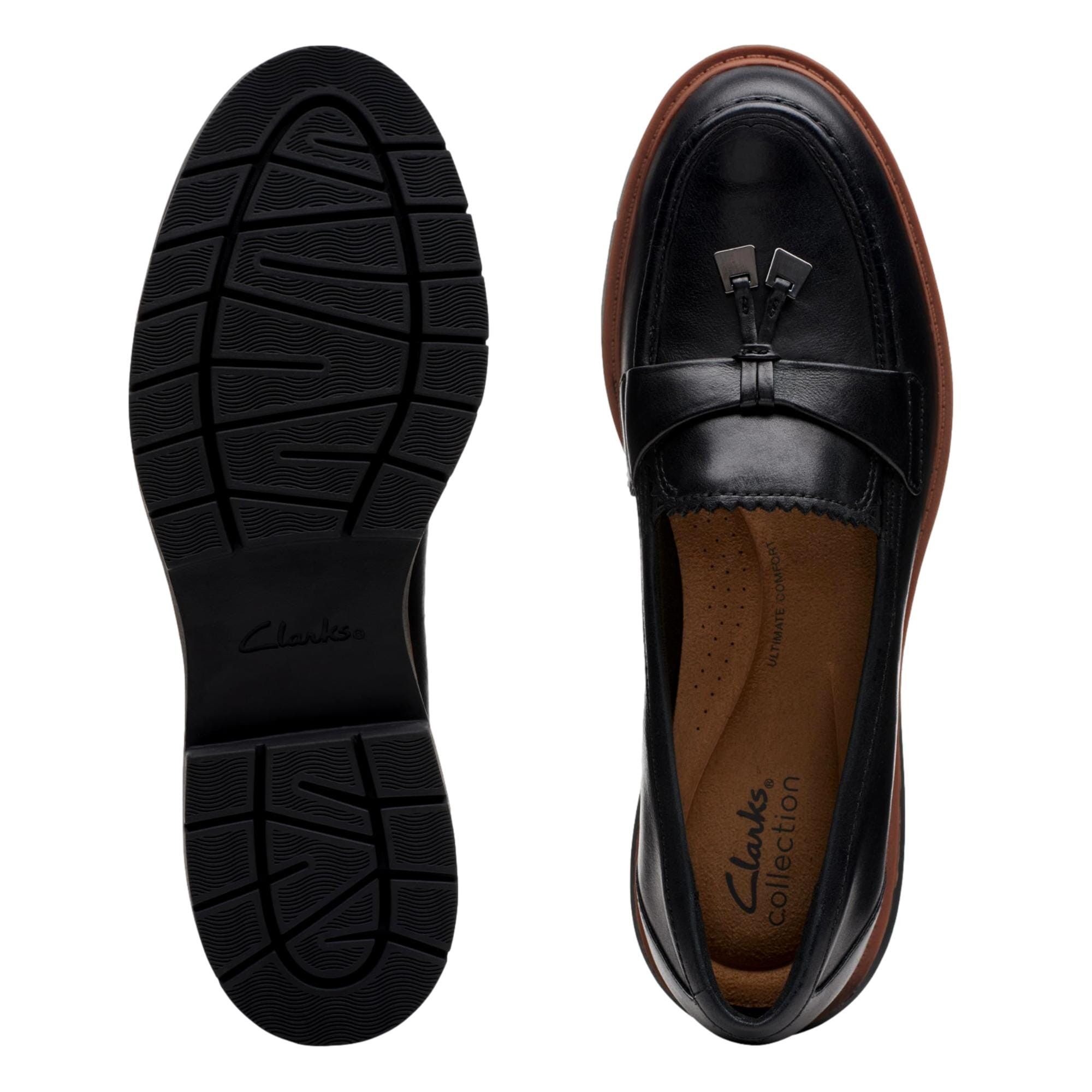 Clarks Westlynn Bella Black Leather 26174456 Size US 8 / IT 38 - 3 Thumbnail