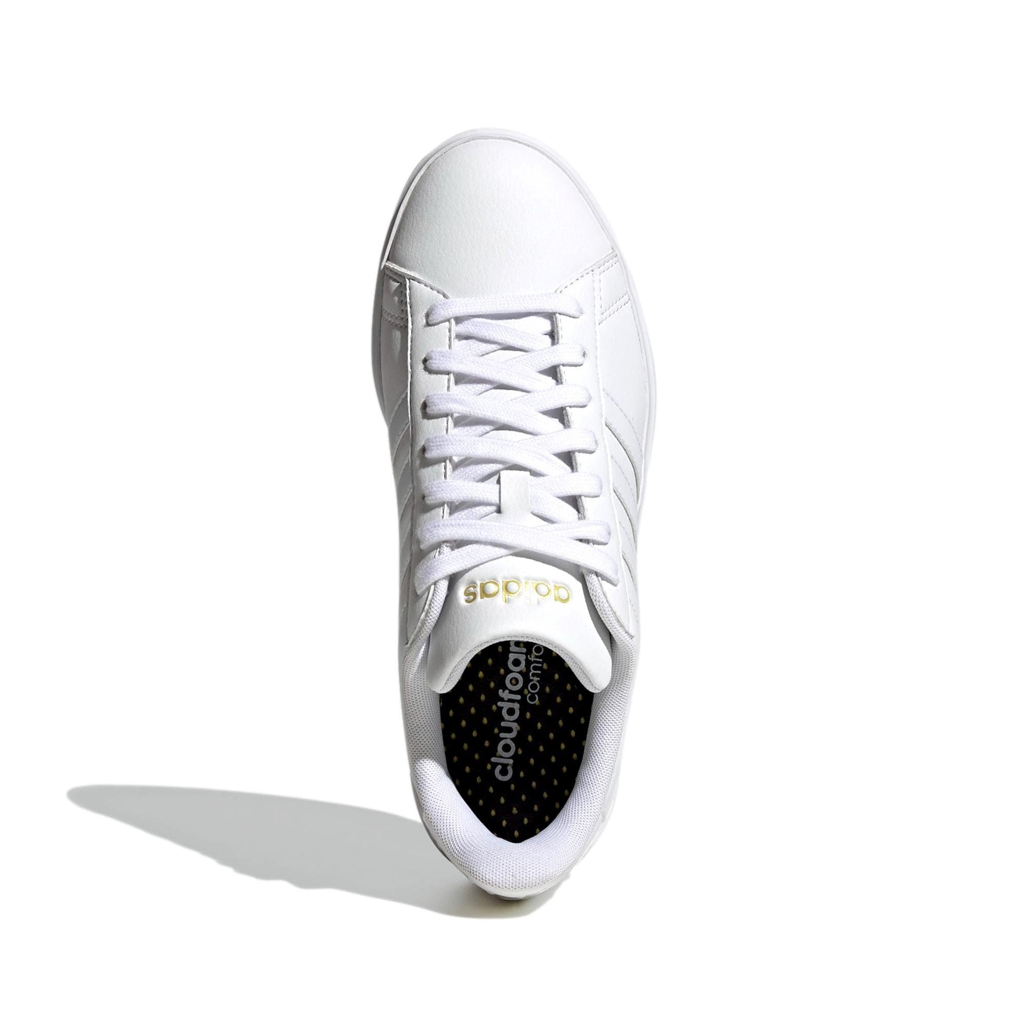 Adidas Grand Court 2.0 White / White / Gold Metallic GW9213 Size US 8 / IT 38 - 2 Thumbnail