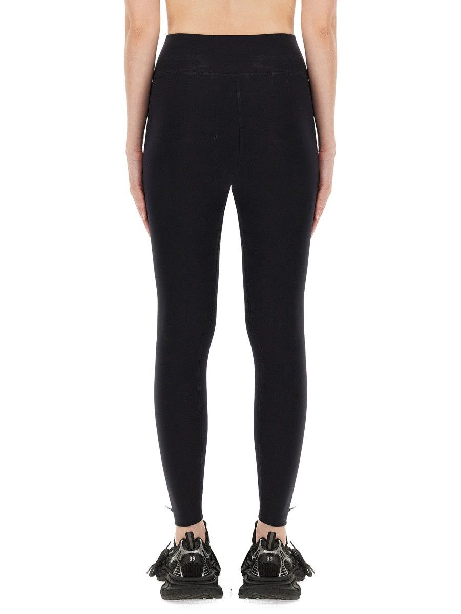Balenciaga BALENCIAGA LEGGINGS WITH LOGO - BLACK Size 26" / US 2 / IT 38 - 3 Thumbnail