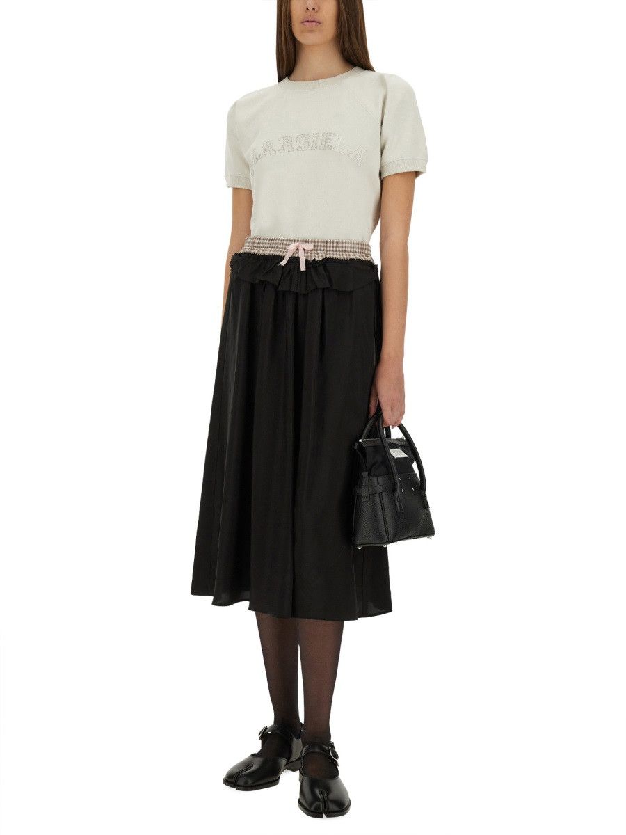 Maison Margiela MAISON MARGIELA SHORT-SLEEVED SWEATSHIRT - IVORY Size M / US 6-8 / IT 42-44 - 2 Thumbnail