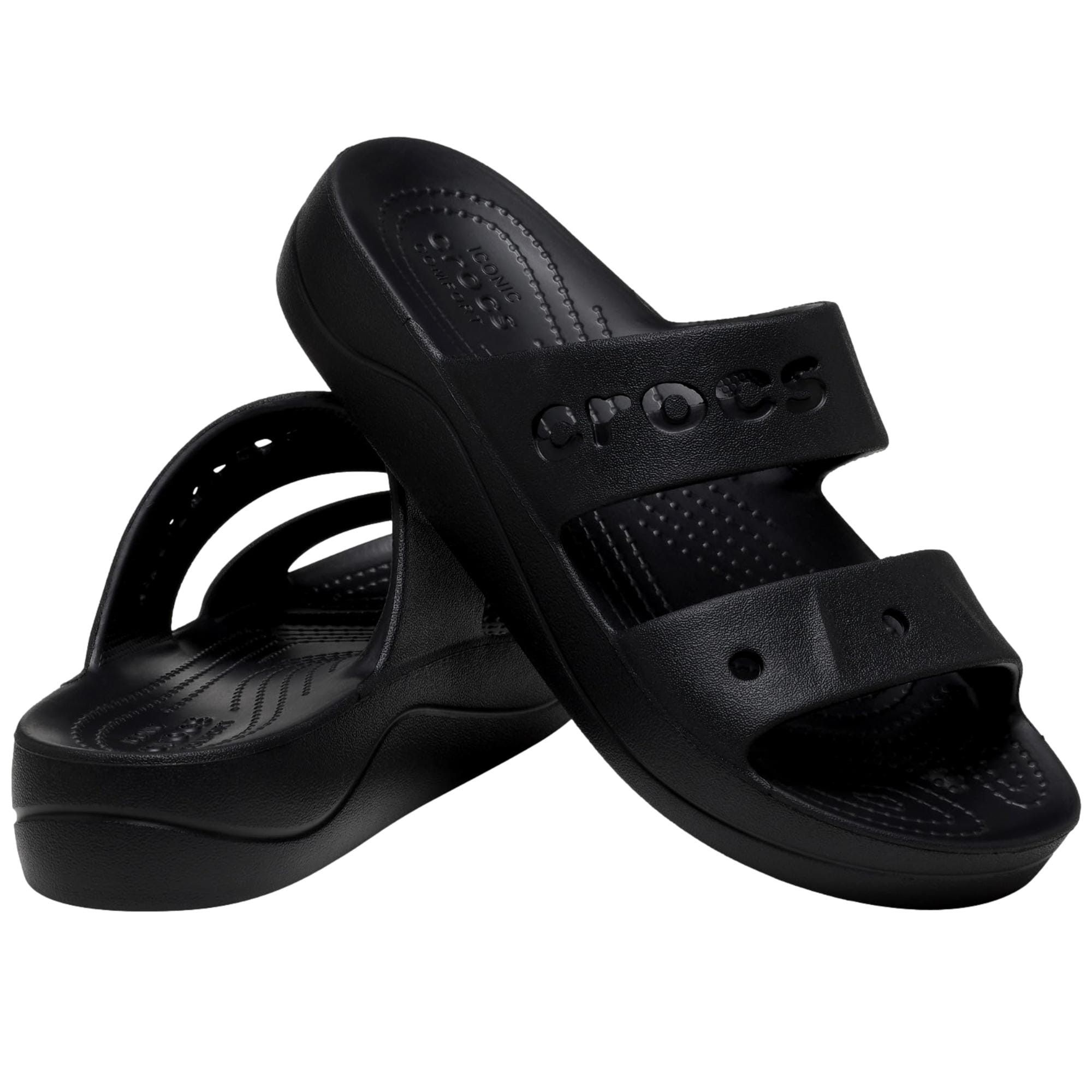 Crocs Via Platform Sandals Black 210121-001 Size US 8 / IT 38 - 4 Thumbnail