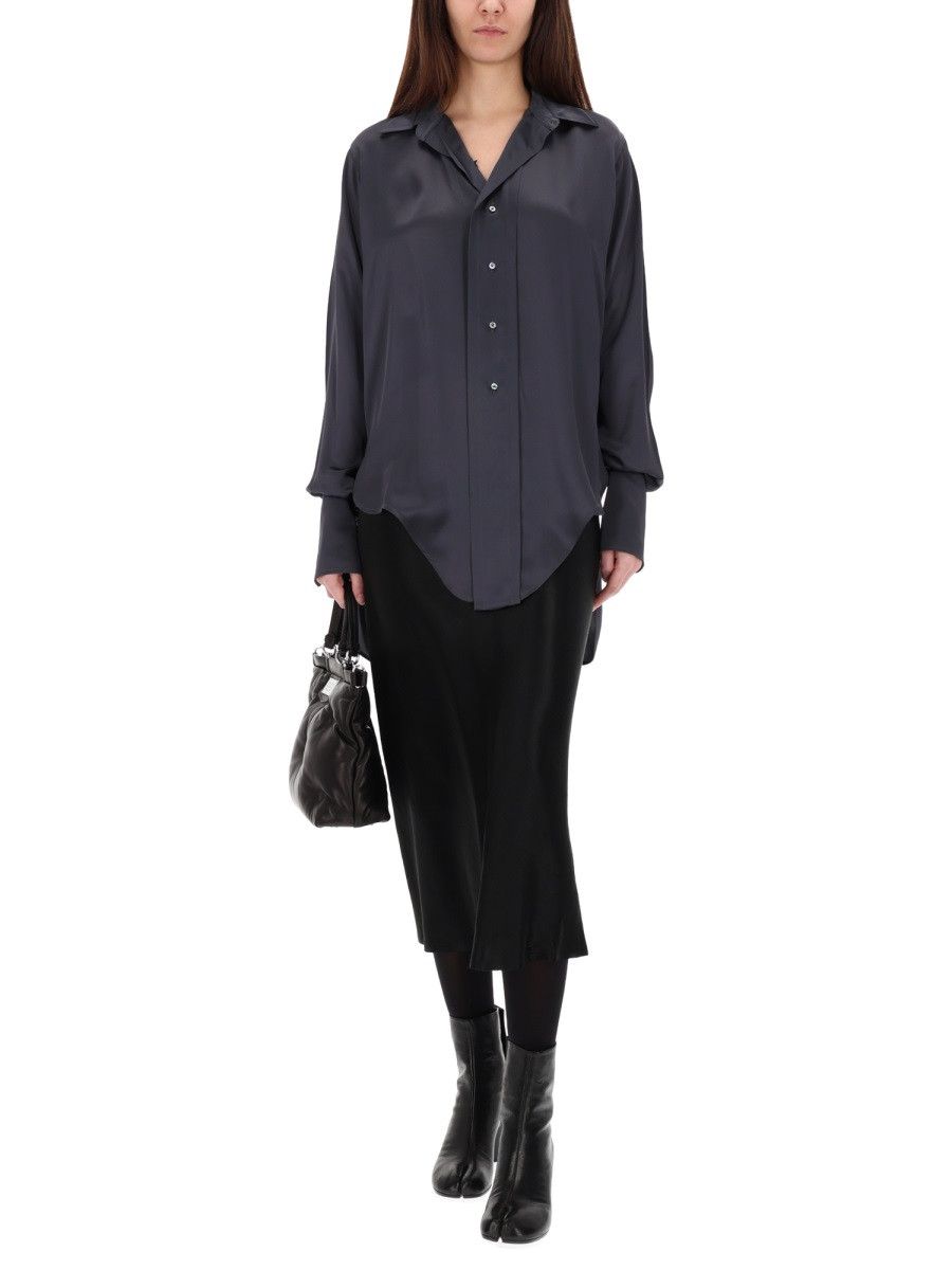 Maison Margiela MAISON MARGIELA LONG-SLEEVED SHIRT - GREY (IT 42) Size M / US 6-8 / IT 42-44 - 2 Thumbnail