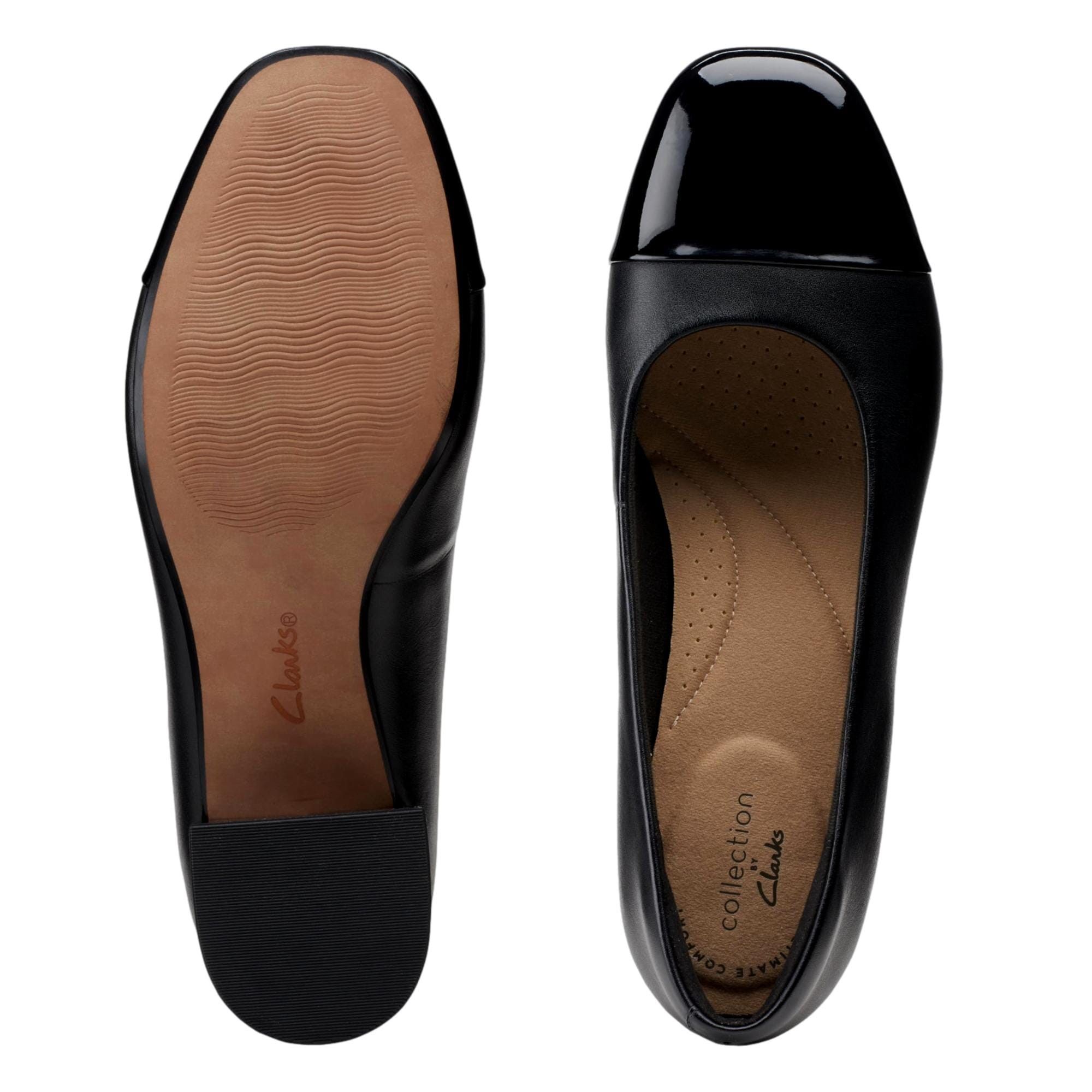 Clarks Marilyn Sara Black Combi 26153413 Size US 8.5 / IT 38.5 - 3 Thumbnail