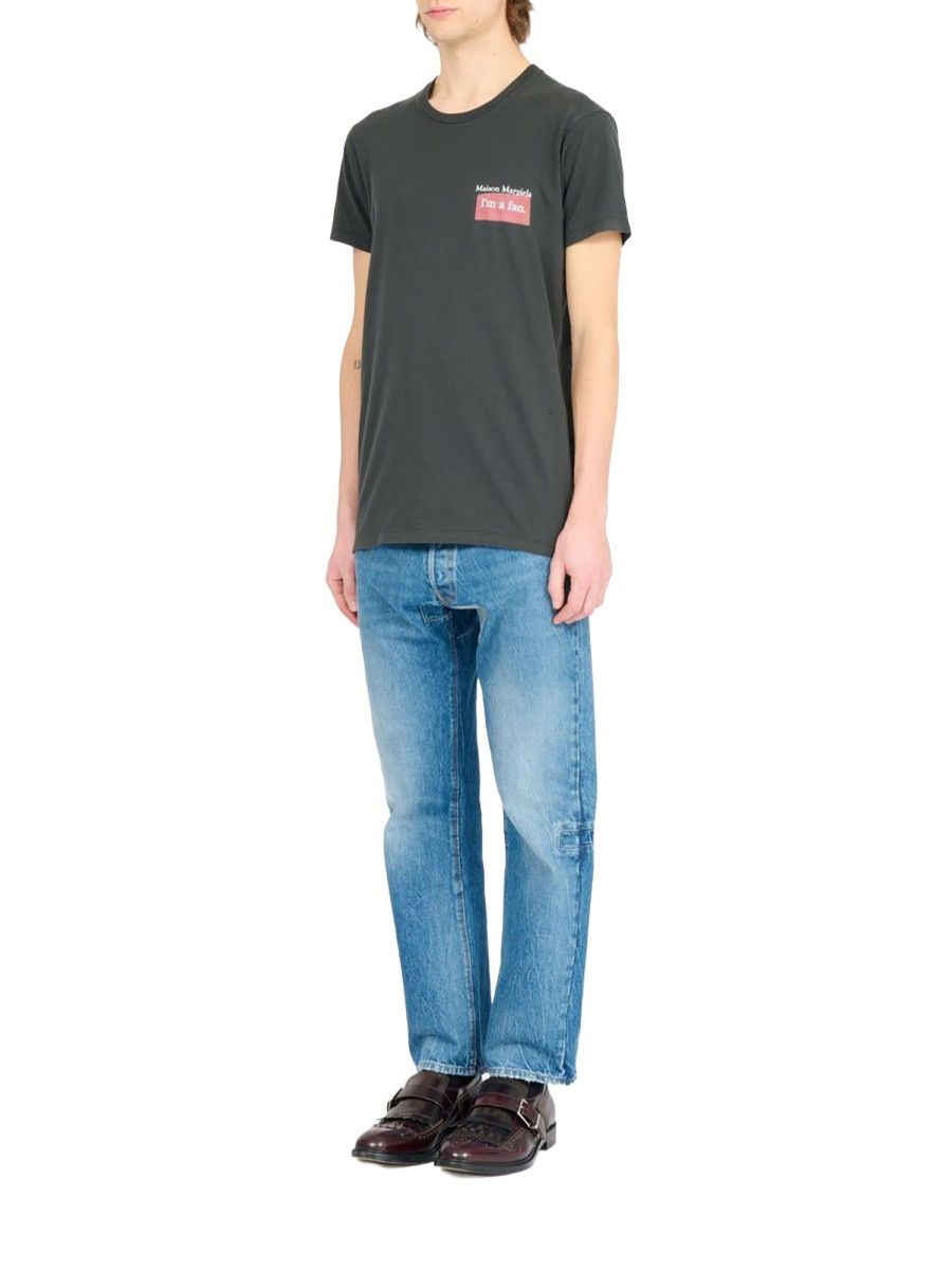 Maison Margiela MAISON MARGIELA T-SHIRT WITH PRINT - GREY Size US M / EU 48-50 / 2 - 2 Thumbnail