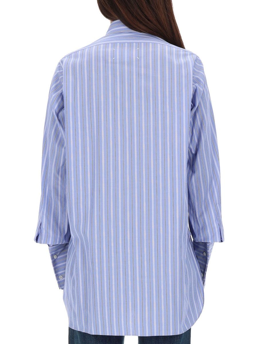 Maison Margiela MAISON MARGIELA COTTON SHIRT - BLUE (IT 42) Size M / US 6-8 / IT 42-44 - 3 Thumbnail