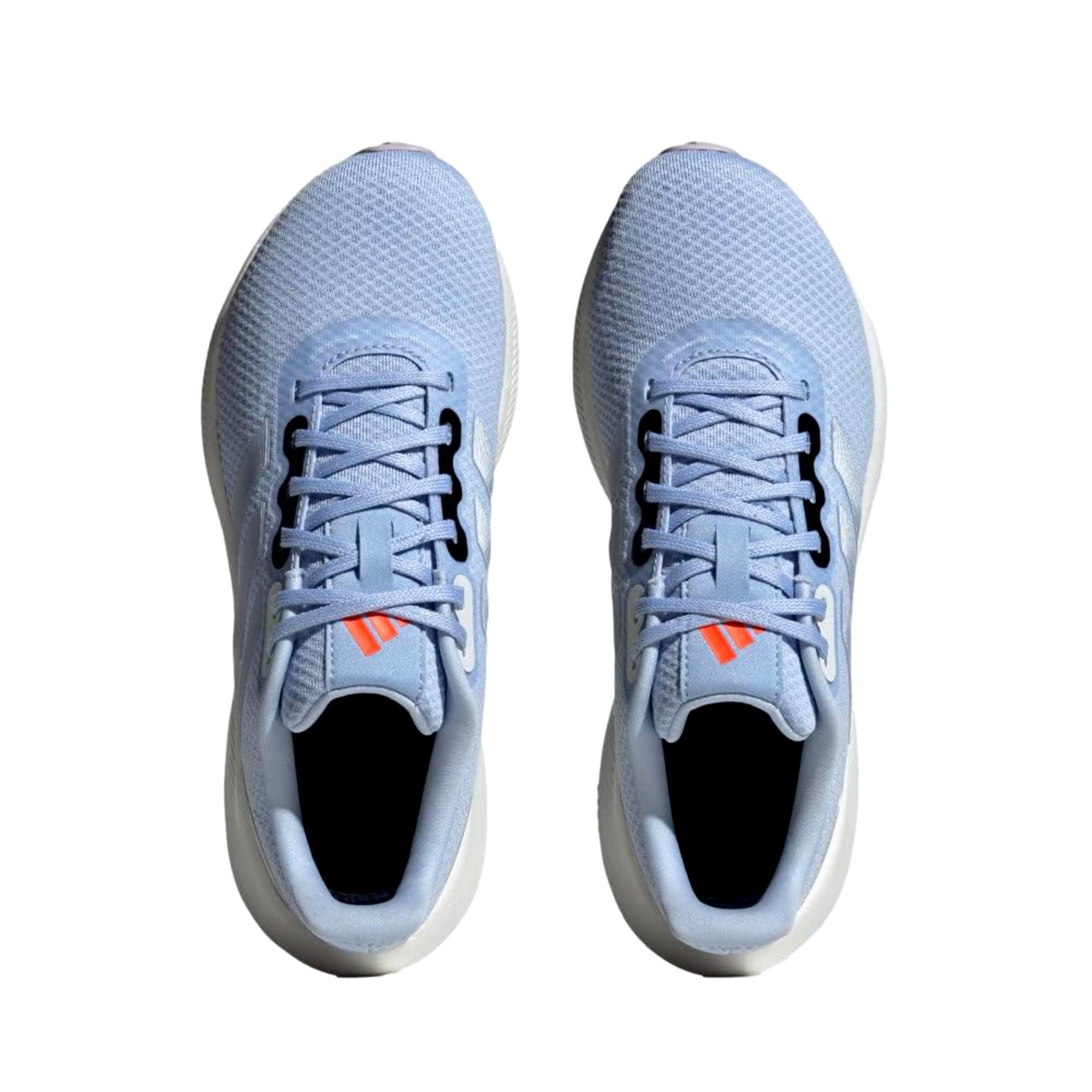 Adidas Runfalcon 3.0 Blue Dawn / Zero Metallic / Silver Dawn HP7555 Size US 9 / IT 39 - 2 Thumbnail